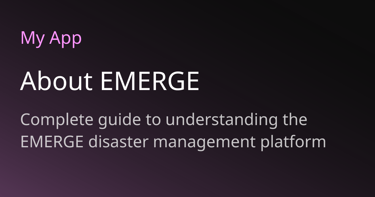 About EMERGE | EMERGE Docs